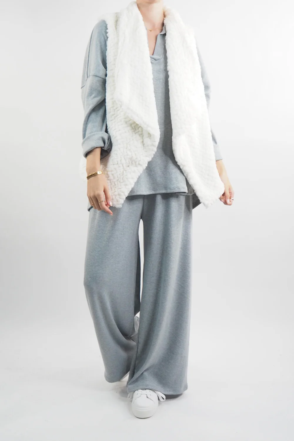 Laundry B Chalet Gilet Ecru 3 Laundry B Chalet Gilet Ecru