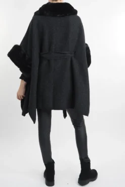 Laundry B Chalet Kloster Tie Waist Jacket Black -VogueCurve Store laundry b chalet kloster tie waist jacket black5.jpg