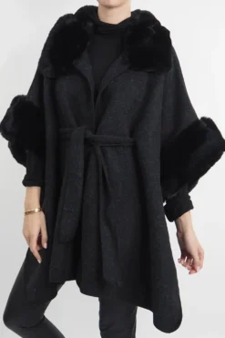 Laundry B Chalet Kloster Tie Waist Jacket Black