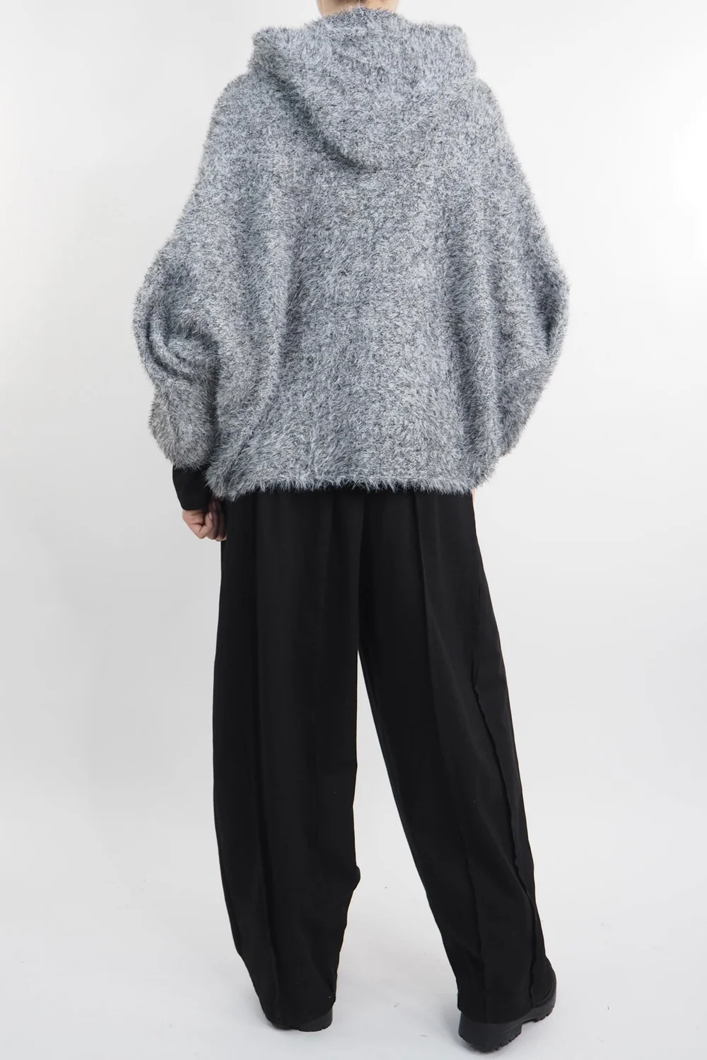 Laundry B Chenille Hooded Buckle Bomber Jacket Slate 6 Laundry B Chenille Hooded Buckle Bomber Jacket Slate - Image 4