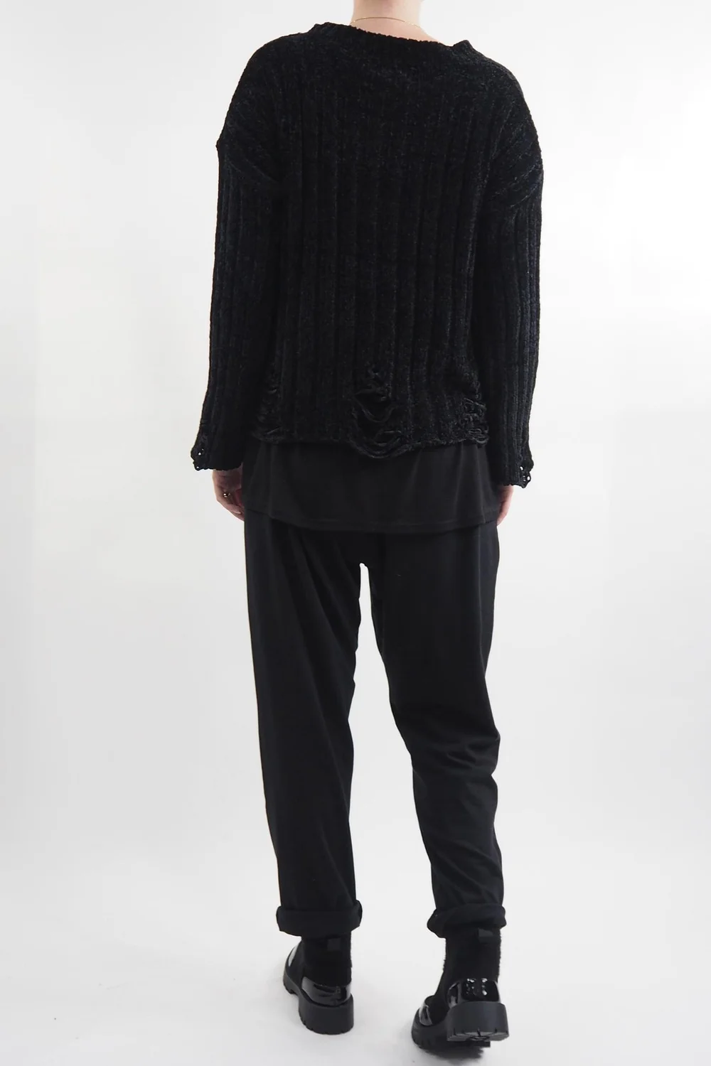 Laundry B Cobain Ladder Knit Top Black 6 Laundry B Cobain Ladder Knit Top Black - Image 4