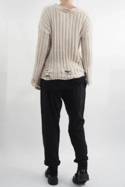 Laundry B Cobain Ladder Knit Top Oyster 9 Laundry B Cobain Ladder Knit Top Oyster -VogueCurve Store laundry b cobain ladder knit stone04.jpg