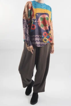 Laundry B Folk Digital Soft Knit Top