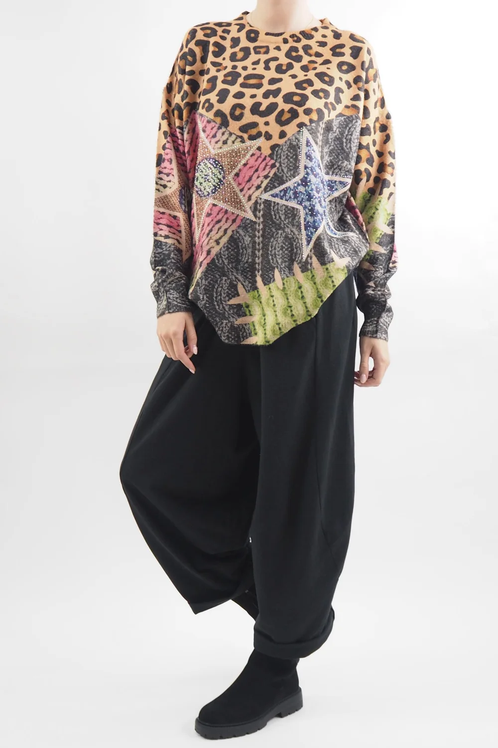 Laundry B Leopard Star Digital Soft Knit Top 4 Laundry B Leopard Star Digital Soft Knit Top - Image 2