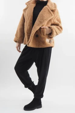 Laundry B Mara Teddy Bear Jacket Camel -VogueCurve Store laundry b mara teddy bear jacket camel 2.jpg