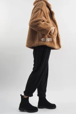 Laundry B Mara Teddy Bear Jacket Camel -VogueCurve Store laundry b mara teddy bear jacket camel 3.jpg