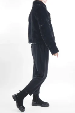 Laundry B Mara Teddy Biker Black 7 Laundry B Mara Teddy Biker Black -VogueCurve Store laundry b mara teddy biker black02.jpg