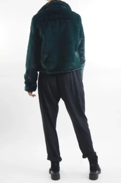 Laundry B Mara Teddy Biker Dark Forest -VogueCurve Store laundry b mara teddy biker dark forest03.jpg