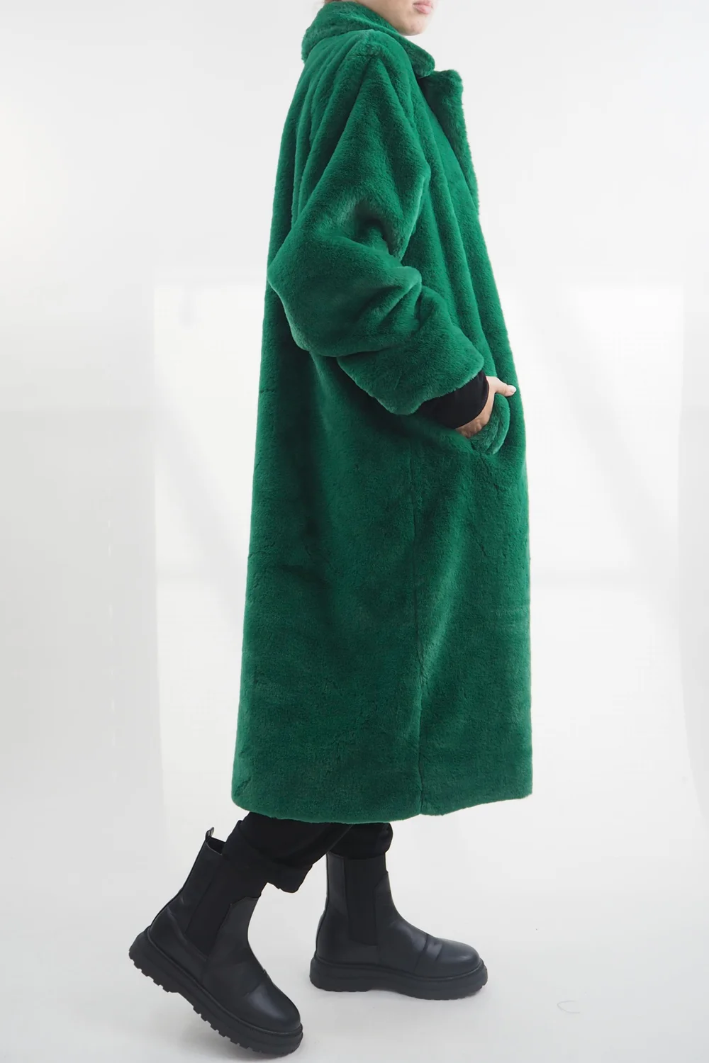 Laundry B Mara Teddy Coat Emerald 4 Laundry B Mara Teddy Coat Emerald - Image 2