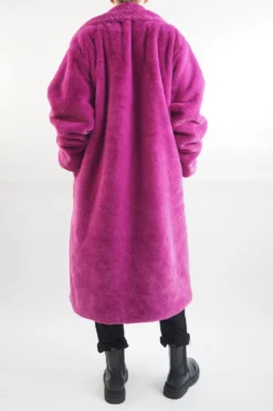 Laundry B Mara Teddy Coat Magenta -VogueCurve Store laundry b mara teddy coat magenta203.jpg