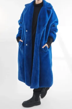 Laundry B Mara Teddy Coat Sapphire -VogueCurve Store laundry b mara teddy coat sapphire204.jpg