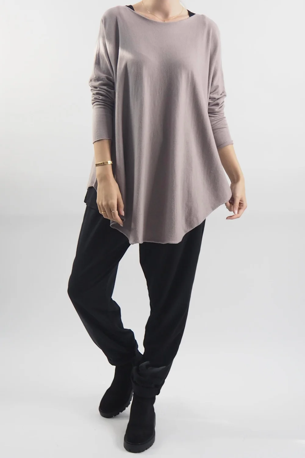 Laundry B Scoopy Knit Top Mushroom 3 Laundry B Scoopy Knit Top Mushroom