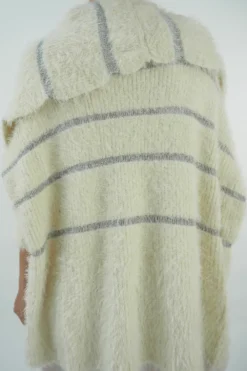 Laundry B Aspen 80s Knit Jacket Silver Ecru 8 Laundry B Aspen 80s Knit Jacket Silver Ecru -VogueCurve Store laundryb aspen 80s knit jacket silver ecru9.jpg