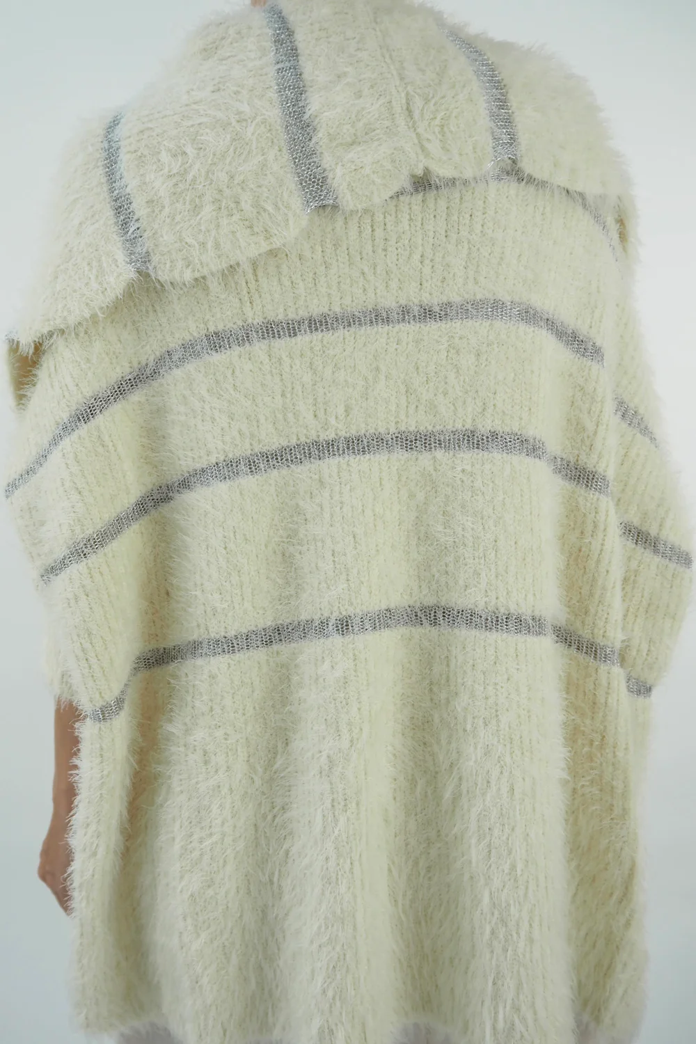 Laundry B Aspen 80s Knit Jacket Silver Ecru 5 Laundry B Aspen 80s Knit Jacket Silver Ecru - Image 3