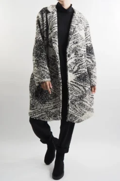 Made In Italy Oslo Abstract Boucle Jacket -VogueCurve Store made in italy abstract spot boucle jacket 3.jpg