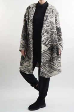 Made In Italy Oslo Abstract Boucle Jacket -VogueCurve Store made in italy abstract spot boucle jacket 5.jpg