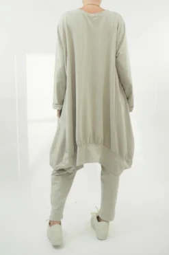 Made In Italy Apres Dip Side Bubble Tunic Stone -VogueCurve Store made in italy apres dip side bubble tunic stone06.jpg
