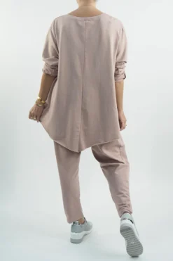 Made In Italy Apres Double V Raw Edge Top Antique Rose -VogueCurve Store made in italy apres double v raw edge top antique rose206.jpg