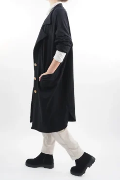 Made In Italy Apres Longline Relaxed Blazer Black -VogueCurve Store made in italy apres longline relaxed blazer black 3.jpg