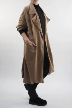 Made In Italy Apres Longline Relaxed Blazer Toast -VogueCurve Store made in italy apres longline relaxed blazer toast 2.jpg