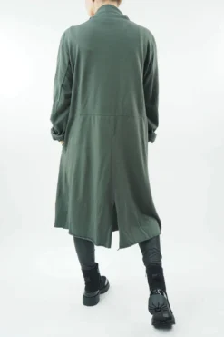 Made In Italy Apres Morning Jacket Khaki -VogueCurve Store made in italy apres morning jacket khaki03.jpg