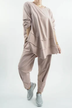 Made In Italy Apres Skinny Dart Jogger Antique Rose -VogueCurve Store made in italy apres skinny dart jogger antique rose06.jpg