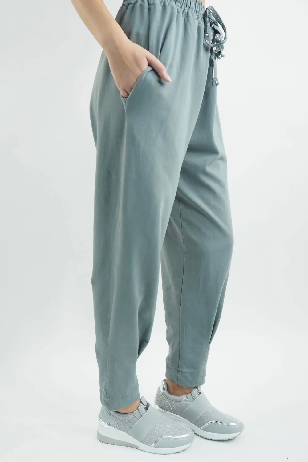 Made In Italy Apres Skinny Dart Jogger Steel 6 Made In Italy Apres Skinny Dart Jogger Steel - Image 4