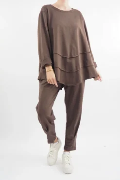 Made In Italy Apres Skinny Dart Jogger Truffle -VogueCurve Store made in italy apres skinny dart jogger truffle05.jpg