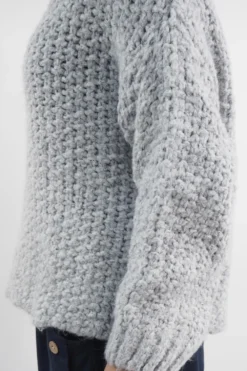 Made In Italy Arlo Basket Knit Top Dove -VogueCurve Store made in italy arlo basket knit top dove03.jpg