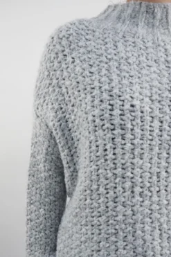 Made In Italy Arlo Basket Knit Top Dove -VogueCurve Store made in italy arlo basket knit top dove04.jpg