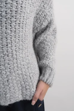 Made In Italy Arlo Basket Knit Top Dove -VogueCurve Store made in italy arlo basket knit top dove06.jpg