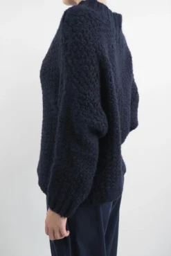 Made In Italy Arlo Basket Knit Top Ink -VogueCurve Store made in italy arlo basket knit top ink03.jpg