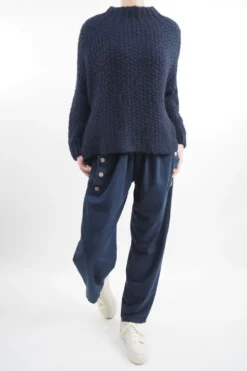 Made In Italy Arlo Basket Knit Top Ink -VogueCurve Store made in italy arlo basket knit top ink07.jpg