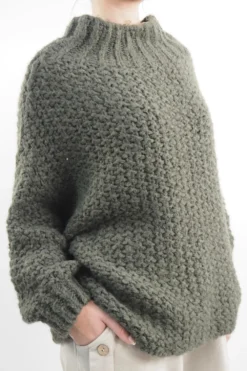 VogueCurve Store -VogueCurve Store made in italy arlo basket knit top khaki02.jpg