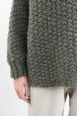 Made In Italy Arlo Basket Knit Top Khaki -VogueCurve Store made in italy arlo basket knit top khaki06.jpg