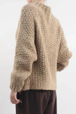 Made In Italy Arlo Basket Knit Top Toast -VogueCurve Store made in italy arlo basket knit top toast03.jpg