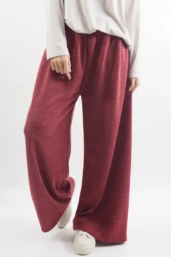 Made In Italy Belgravia Pull On Stretch Wide Leg Trouser Cranberry Marl 7 Made In Italy Belgravia Pull On Stretch Wide Leg Trouser Cranberry Marl -VogueCurve Store made in italy belgravia pull on stretch wide leg trouser cranberry marl.jpg