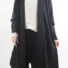 Made In Italy Belgravia Stretch Duster Jacket Black
