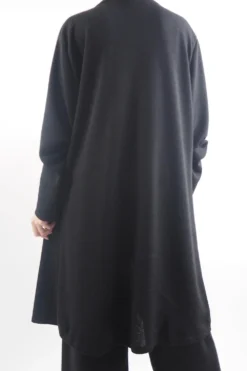 Made In Italy Belgravia Stretch Duster Jacket Black 8 Made In Italy Belgravia Stretch Duster Jacket Black -VogueCurve Store made in italy belgravia stretch duster jacket black 3.jpg