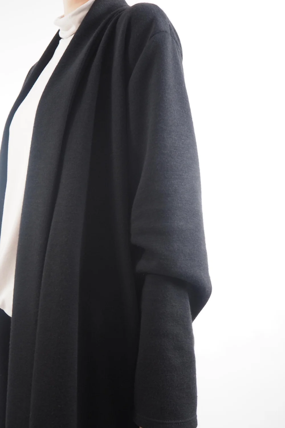 Made In Italy Belgravia Stretch Duster Jacket Black 6 Made In Italy Belgravia Stretch Duster Jacket Black - Image 4