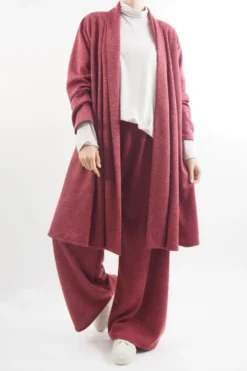 Made In Italy Belgravia Stretch Duster Jacket Cranberry Marl -VogueCurve Store made in italy belgravia stretch duster jacket cranberry marl.jpg