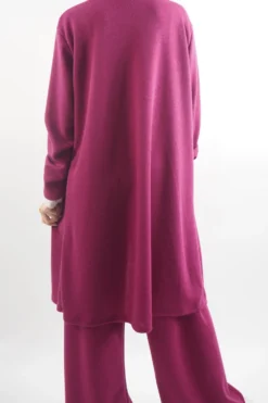 Made In Italy Belgravia Stretch Duster Jacket Magenta -VogueCurve Store made in italy belgravia stretch duster jacket magenta 3.jpg