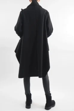 Made In Italy Belgravia Waterfall Swing Jacket Black -VogueCurve Store made in italy belgravia waterfall swing jacket black3.jpg