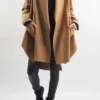 Made In Italy Belgravia Waterfall Swing Jacket Camel -VogueCurve Store made in italy belgravia waterfall swing jacket camel2.jpg