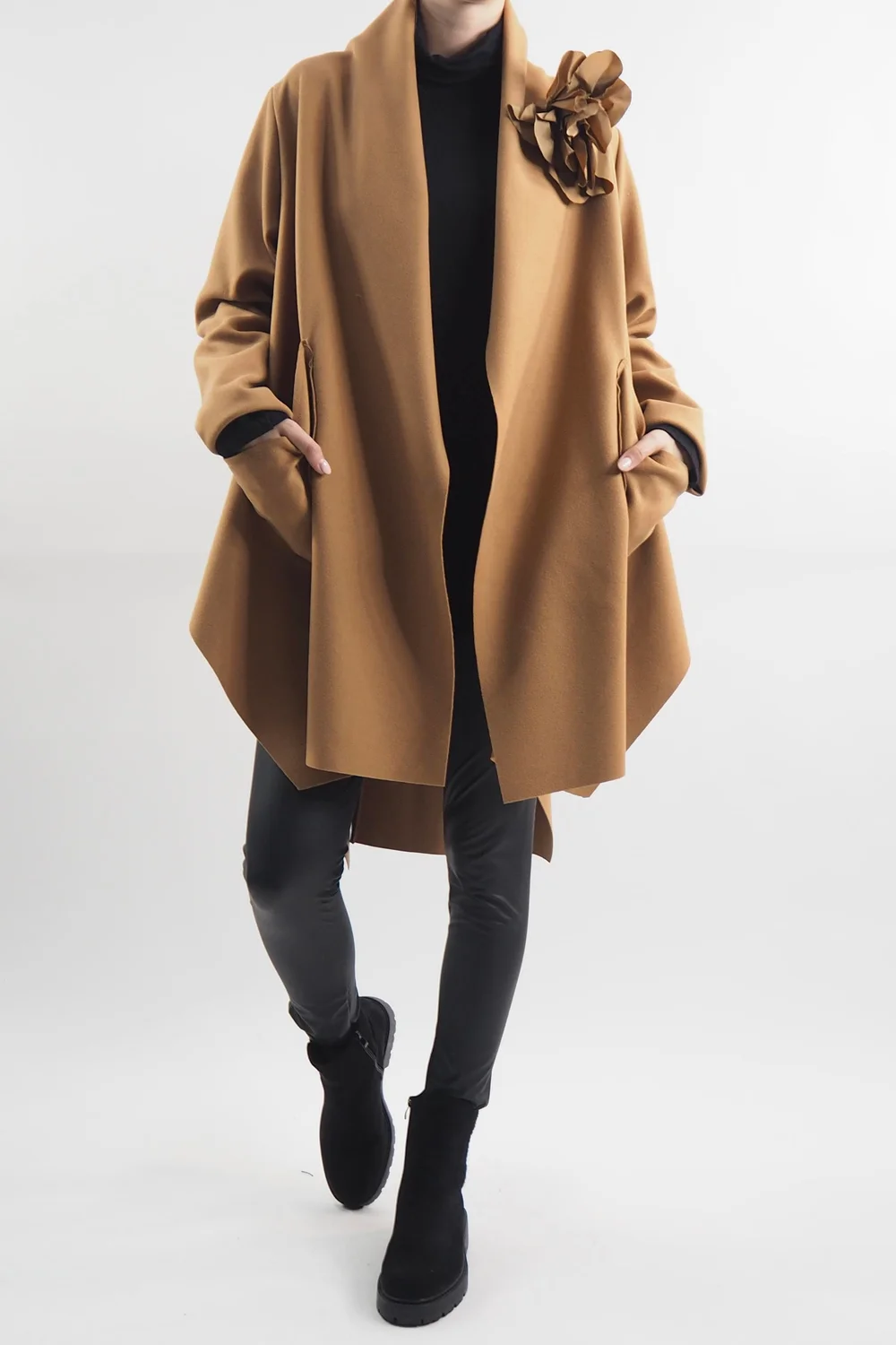 Made In Italy Belgravia Waterfall Swing Jacket Camel 3 Made In Italy Belgravia Waterfall Swing Jacket Camel