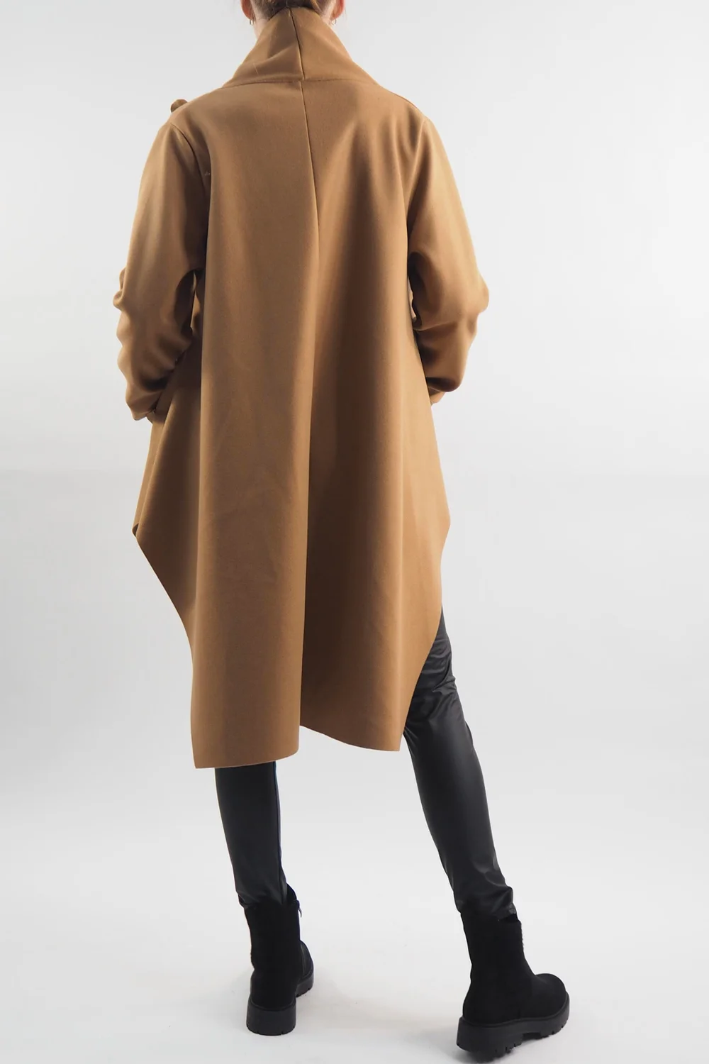 Made In Italy Belgravia Waterfall Swing Jacket Camel 5 Made In Italy Belgravia Waterfall Swing Jacket Camel - Image 3