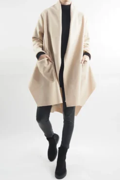 Made In Italy Belgravia Waterfall Swing Jacket Stone -VogueCurve Store made in italy belgravia waterfall swing jacket stone 4.jpg