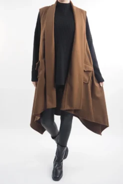 Made In Italy Belgravia Weekend Gilet Dark Chestnut