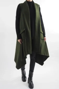 Made In Italy Belgravia Weekend Gilet Khaki