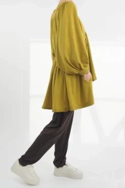 Made In Italy Bodhi Rock The Smock Ochre -VogueCurve Store made in italy bodhi rock the smock oil1.jpg